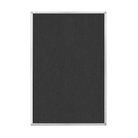 Versare Hush Panel Configurable Cubicle Partition 6' x 4' Black Fabric 1850642